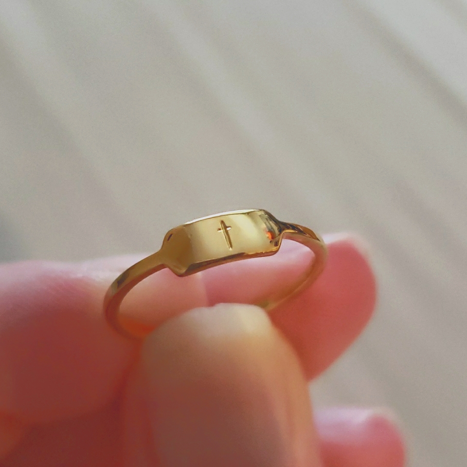 Gorjana Letterpress Ring - T 45$